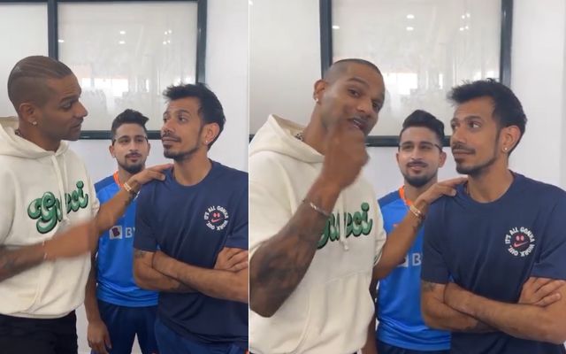 Shikhar Dhawan And Yuzvendra Chahal (Image Credit- Instagram)