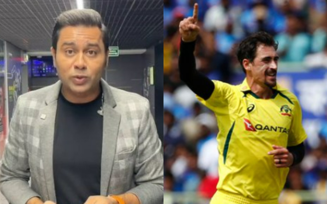 Aakash Chopra and Mitchell Starc (Image Credit- Twitter)