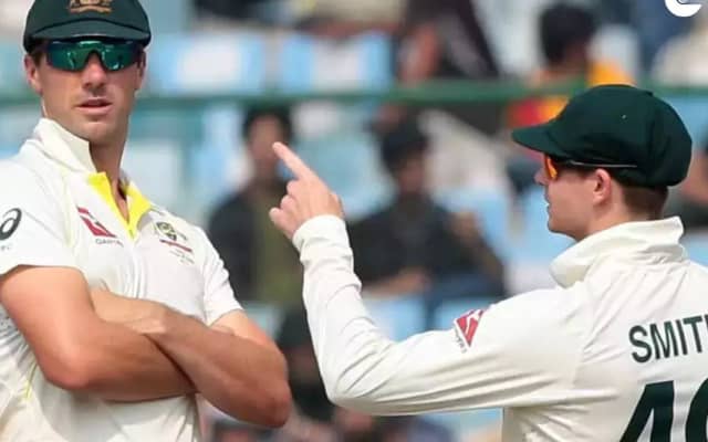 Pat Cummins and Steve Smith (Pic Source-Twitter)