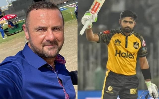 Simon Doull and Babar Azam (Pic Source-Twitter)