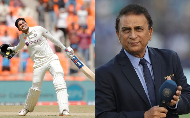 Sunil Gavaskar and Shubman Gill (Pic Source-Twitter)