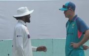 Ravindra Jadeja and Mathew Kuhnemann (Pic Source-Twitter)