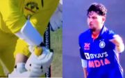 Alex Carey and Kuldeep Yadav (Pic Source-Twitter)