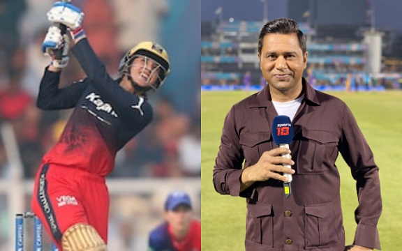Smriti Mandhana and Aakash Chopra (Image Source: Twitter)