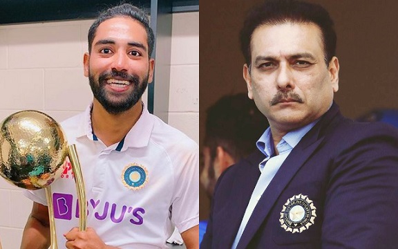 Mohammed Siraj and Ravi Shastri (Image Source: Getty Images)