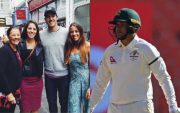 Pat Cummins with his family Usman Khawaja (Photo Source: Twitter)