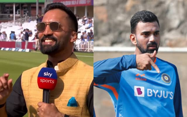 Dinesh Karthik KL Rahul (Photo Source: Twitter)
