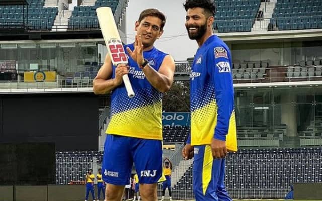 MS Dhoni Ravindra Jadeja (Photo Source: Twitter)