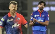 David Warner and Ishant Sharma (Image Source: BCCI-IPL)