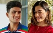 Shubman Gill and Rashmika Mandanna (Image Credit- Twitter)