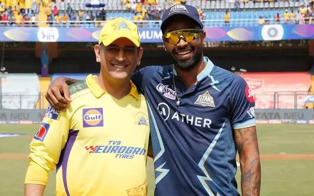 MS Dhoni Hardik Pandya (Photo Source: Twitter)