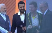 Rohit Sharma Steve Smith (IND and AUS PM) (Photo Source: Twitter)