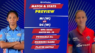 MI vs DC | WPL | Match 18 | Match Stats and Preview | Crictracker