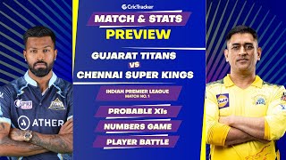 CSK vs GT | 1st Match | IPL | Match Stats and Preview | CricTracker