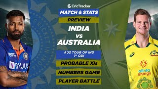 IND vs AUS | ODI | Match 1 | Match Stats and Preview | CricTracker