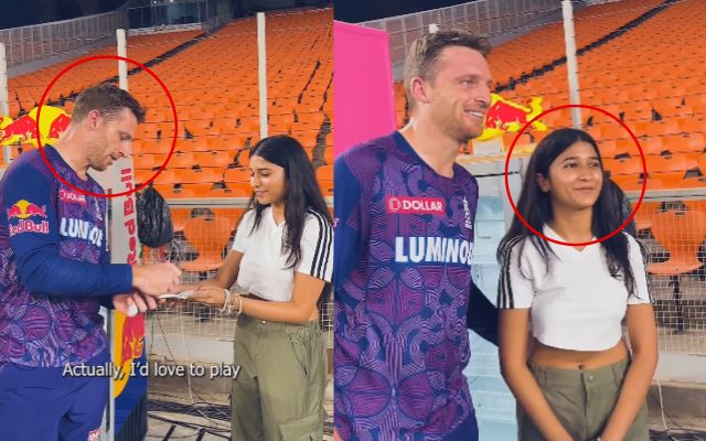 Jos Buttler With His Female Fan (Image Credit- Instagram)