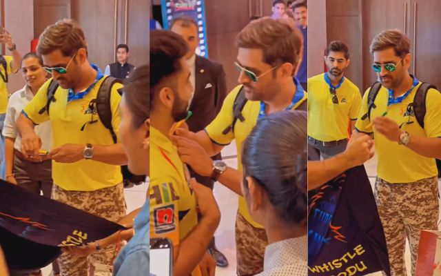 Dhoni With His Fan (Image Credit- Instagram)