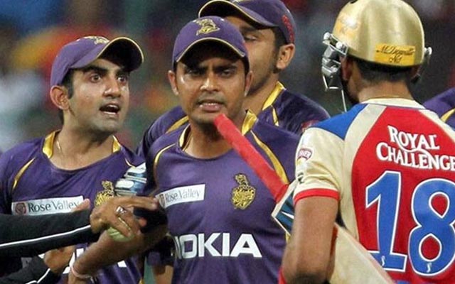 Virat Kohli vs Gautam Gambhir (Photo Source: BCCI/IPL)