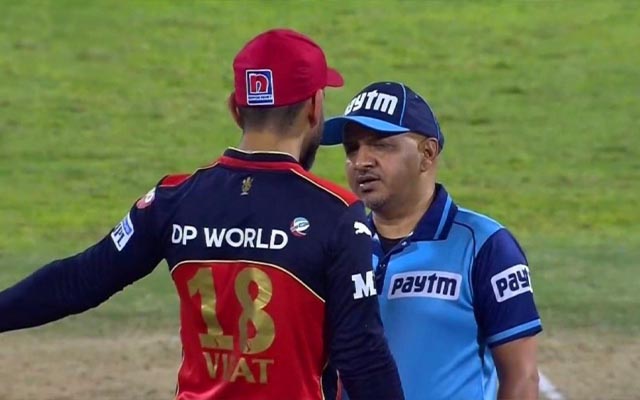 Virat Kohli vs Virender Sharma (Photo Source: BCCI/IPL)