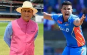 Sunil Gavaskar And Arjun Tendulkar (Photo Source: Twitter)