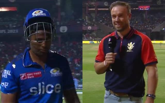 Suryakumar Yadav and AB De Villiers (Pic Source-Twitter)