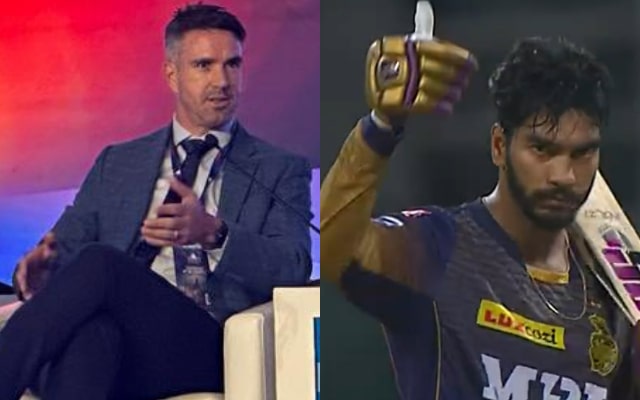 Kevin Pietersen And Venkatesh Iyer (Photo Source: Twitter)