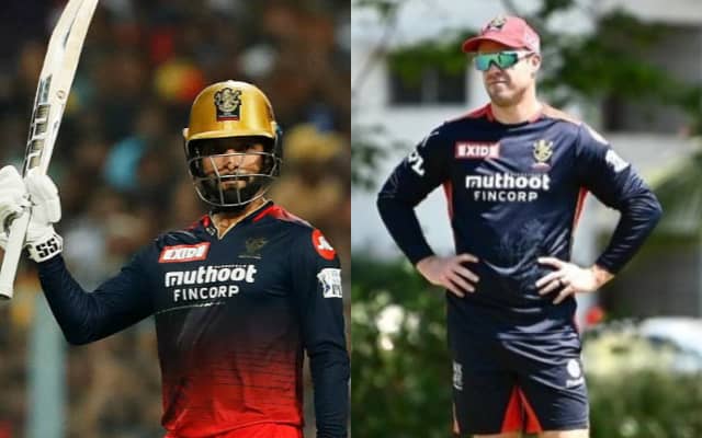 Rajat Patidaar and AB Devilliers (Pic Source-Twitter)