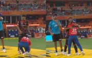 David Warner and Bhuvneshwar Kumar (Pic Source-Twitter)