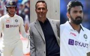 Shubman Gill, Michael Vaughan and KL Rahul (Pic Source-Twitter)
