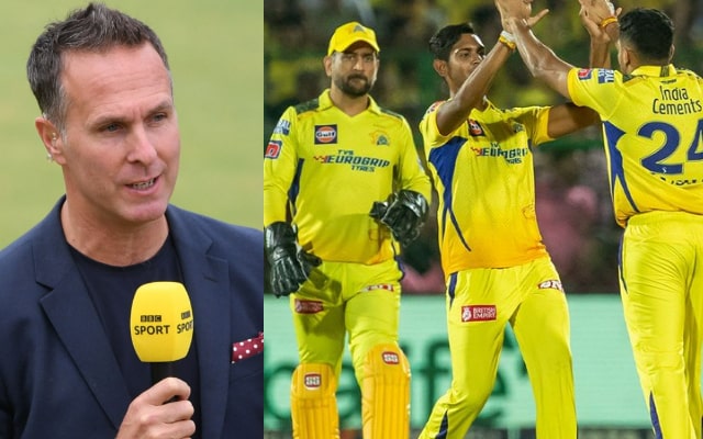 Michael Vaughan And CSK (Photo Source: Twitter)