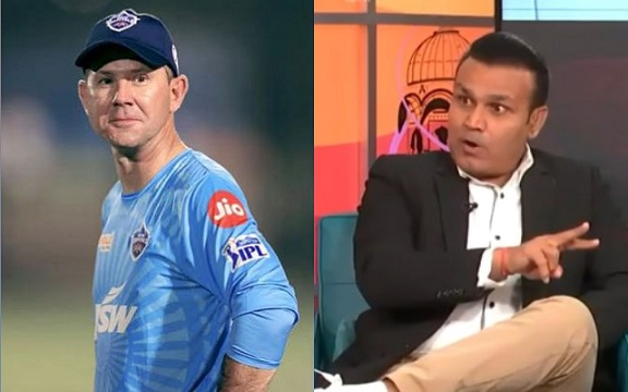 Ricky Ponting and Virender Sehwag (Image Source: BCCI-IPL/Twitter)