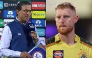Harsha Bhogle and Ben Stokes (Image Source: BCCI/IPL)