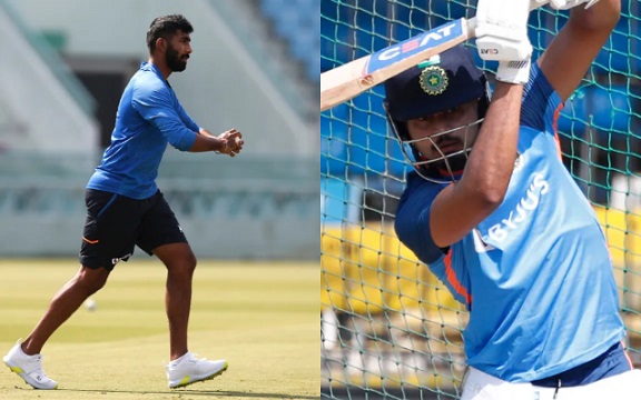 Jasprit Bumrah and Shreyas Iyer (Image Source: BCCI)