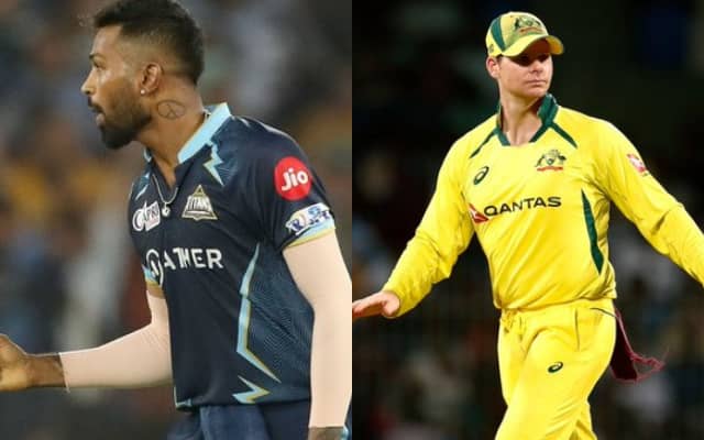 Hardik Pandya Steve Smith (Photo Source: Twitter)