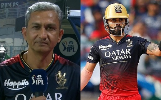 Virat Kohli and Sanjay Bangar. (Image Source: BCCI-IPL)