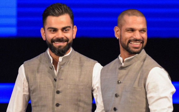 Virat Kohli and Shikhar Dhawan (Image Source: Twitter)