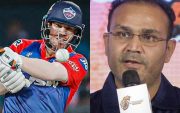 David Warner And Virendra Sahwag (Photo Source: Twitter)
