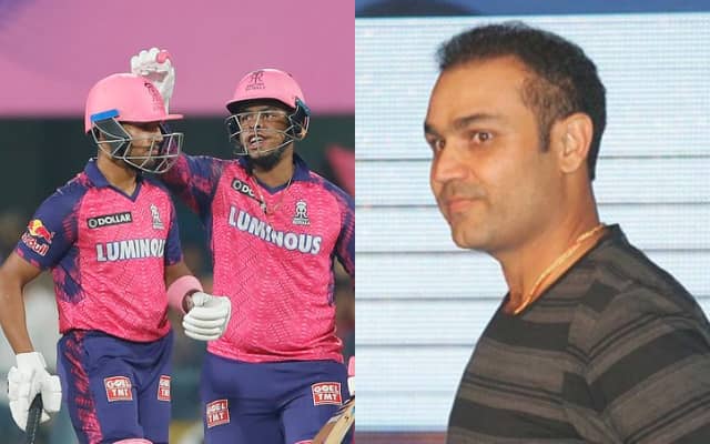 Shimron Hetmeyer Dhruv Jurel Virender Sehwag (Photo Source: Twitter)