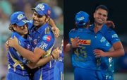 Sachin-Arjun Tendulkar and Rohit Sharma. (Image Source: Twitter)