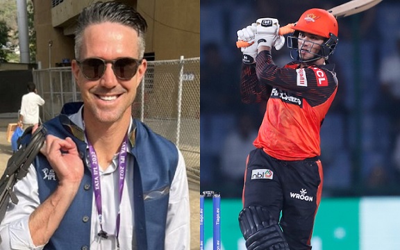 Kevin Pietersen and Abhishek Sharma. (Image Source: BCCI-IPL)