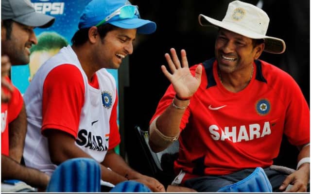 Suresh Raina Sachin Tendulkar (Photo Source: Twitter)