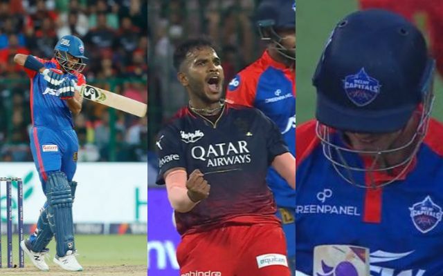 Vijaykumar Vyshak, Axar Patel and David Warner (Image Credit- Twitter)
