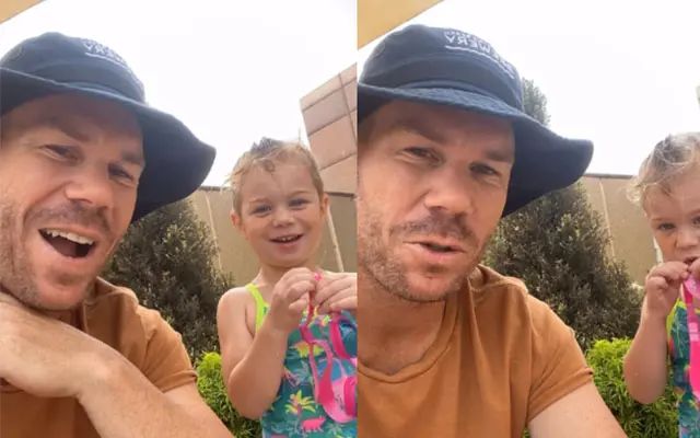 David Warner and His daughter Isla (Image Credit- Instagram)