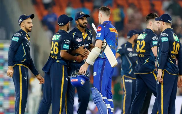 Gujarat Titans vs Mumbai Indians (Image Credit- Twitter/IPL)