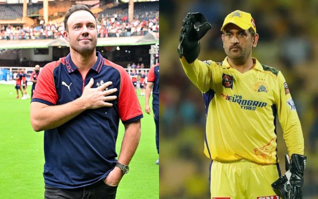 AB De Villiers MS Dhoni (Photo Source: Twitter)