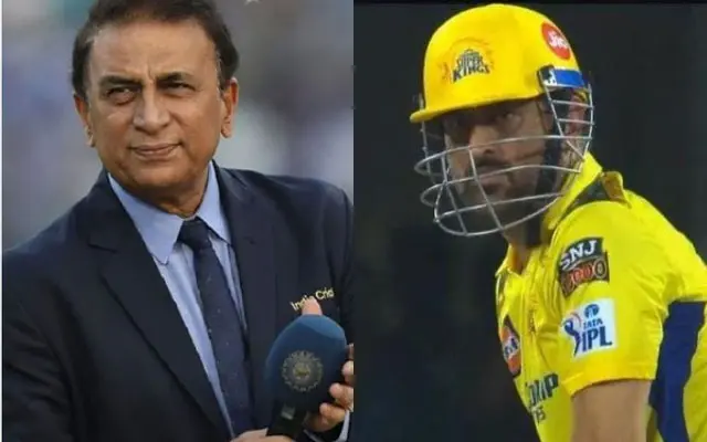MS Dhoni And Sunil Gavaskar (Photo Source: Twitter)