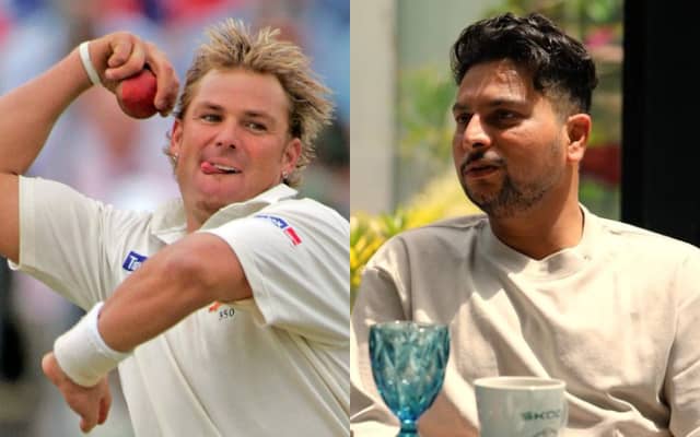 Shane Warne Kuldeep Yadav (Photo Source: Twitter)