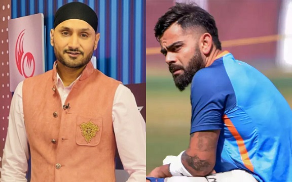 Harbhajan Singh and Virat Kohli. (Image Source: Instagram/BCCI)