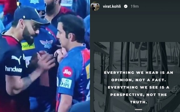 Virat Kohli and Gautam Gambhir. (Image Source: Twitter)