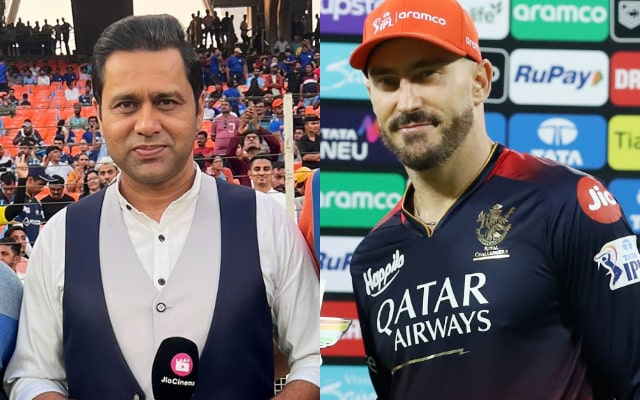 Faf du Plessis And Aakash Chopra (Photo Source: Twitter)